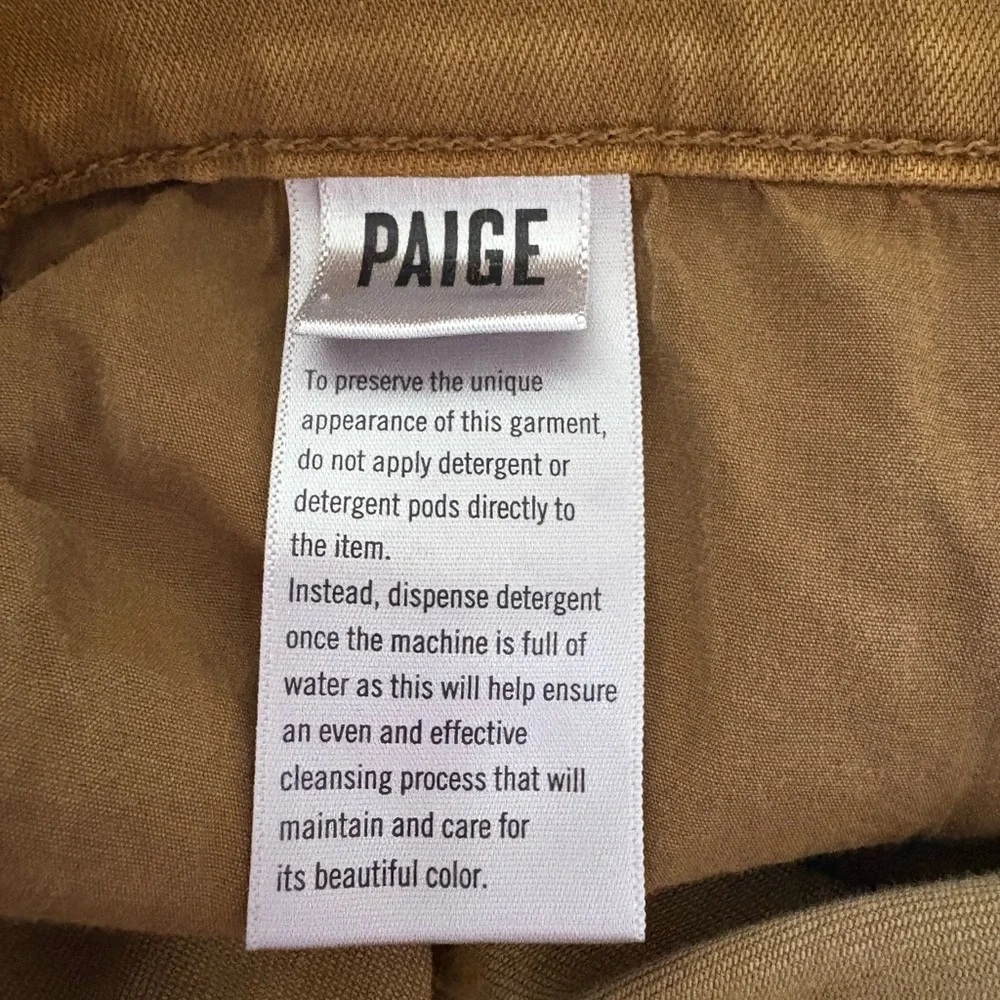 Paige Lennox Slim Transcend Women’s Jeans-Size: 31-Color: Gold-Preowned - Picture 8 of 12